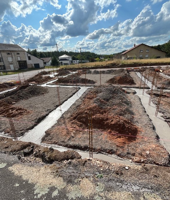 fondations en béton armé
